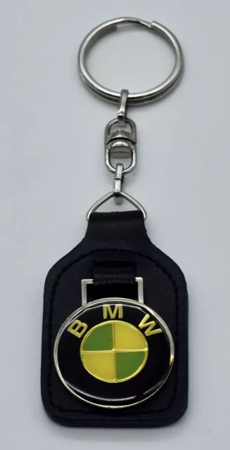 Très beau porte-clés en Cuir Métal Logo BMW Serie 1-2-3-5-6 X1/X3