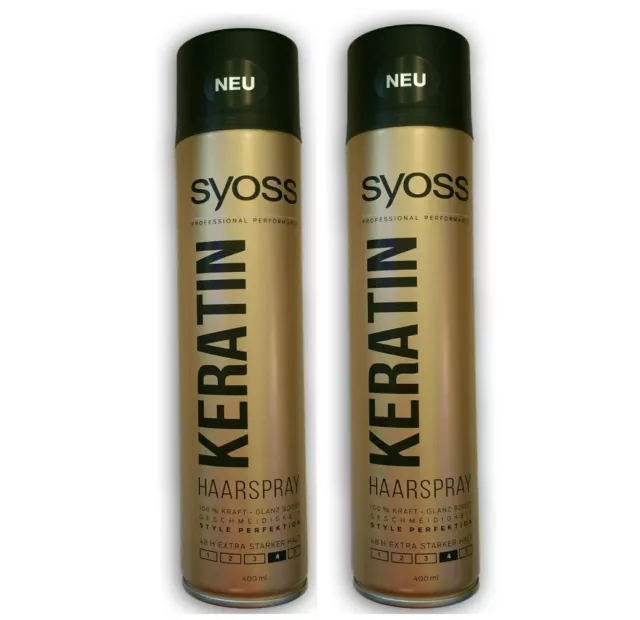 Syoss/Keratin Haarspray 2x400ml/Haarstyling