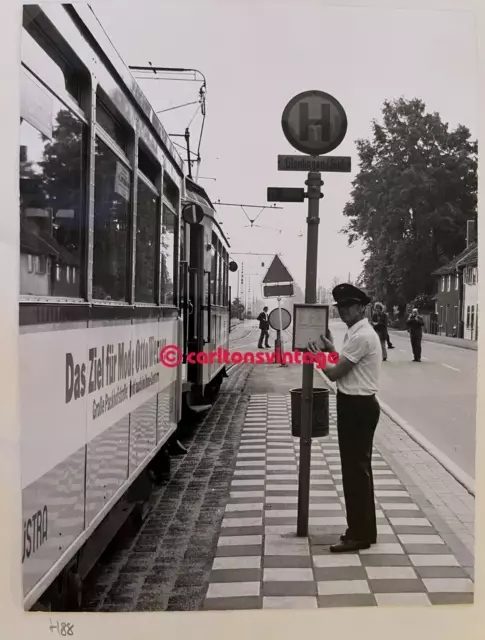 Gleidingen Süd Hannover 1974 I historisches Straßenbahn Tram Foto