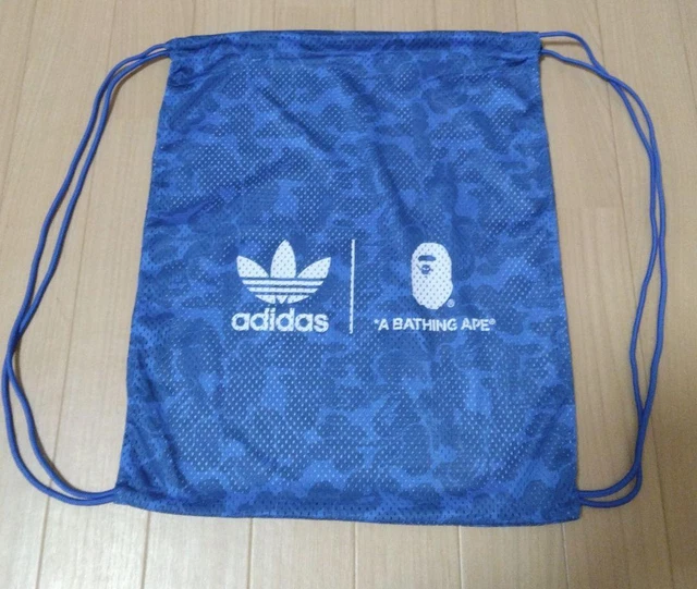 adidas Original Collaboration CAMPUS 80s BAPE Shoe Back Blue