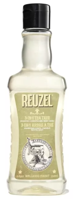 Reuzel 3-in-1 Tea Tree Shampoo 350ml CLEANS – CONDITIONS – FOR SCALP, SKIN,HAIR