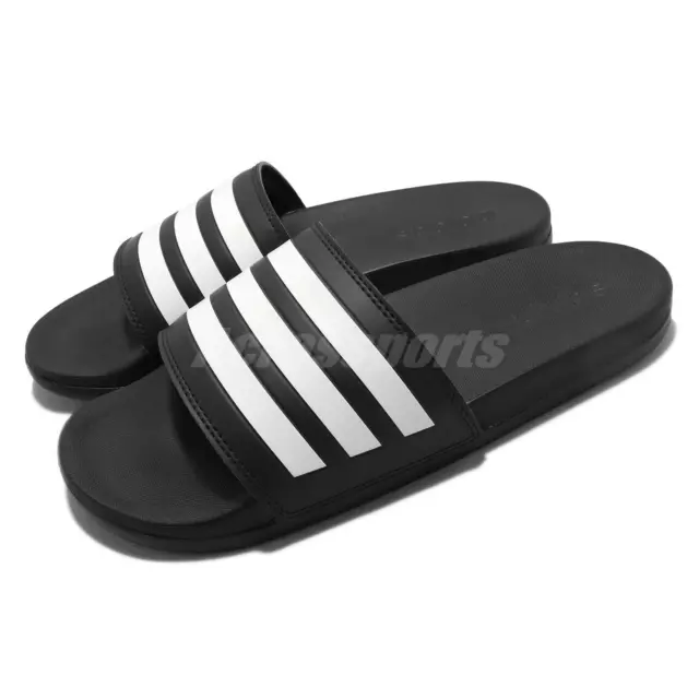 adidas Adilette Comfort Black White Men Unisex Slip On Sandals Slippers GZ5891