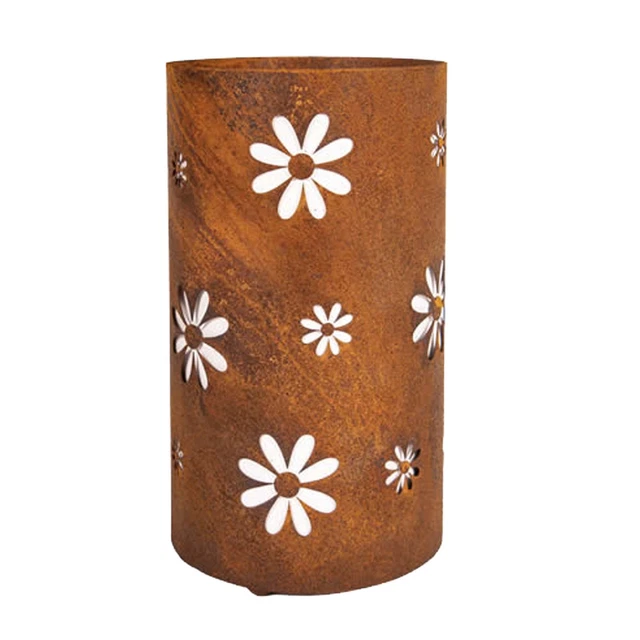 Leopardenmuster Kerzenhalter Gelb - Vintage Windlicht Deko