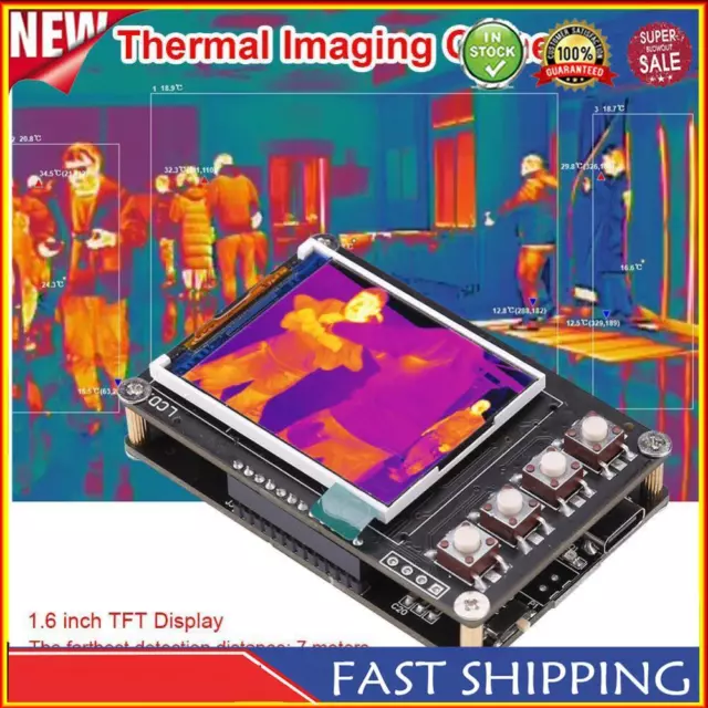 1.6 inch TFT Display Screen Infrared Thermal Imager AMG8833 Thermometer Sensor