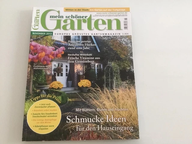 MEIN SCHÖNER GARTEN Gartenmagazin Heft Magazin Tipps Pflanzen November