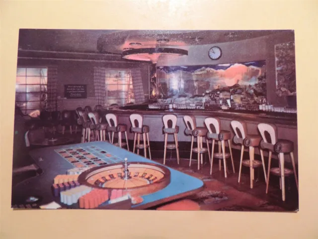 Harold's Club Casino Reno Nevada vintage postcard Covered Wagon Room