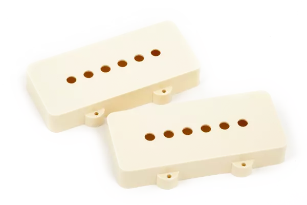 Genuine Fender Jazzmaster Pickup Covers, Aged White, Set of 2, MPN 0054442049