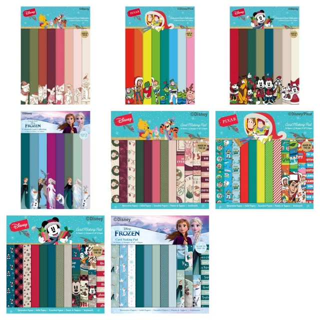 Disney Festive Card Making Kits & Coloured Card Packs - DISCOUNT - NEW