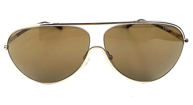 Tom Ford Cecillio TF 204 28J Gold 62mm Men’s Sunglasses Italy T1