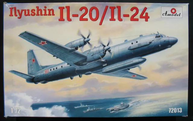 Amodel 72013 - Ilyushin Il-20 /Il-24 Soviet Airplane - 1:72 Flugzeug Bausatz Kit