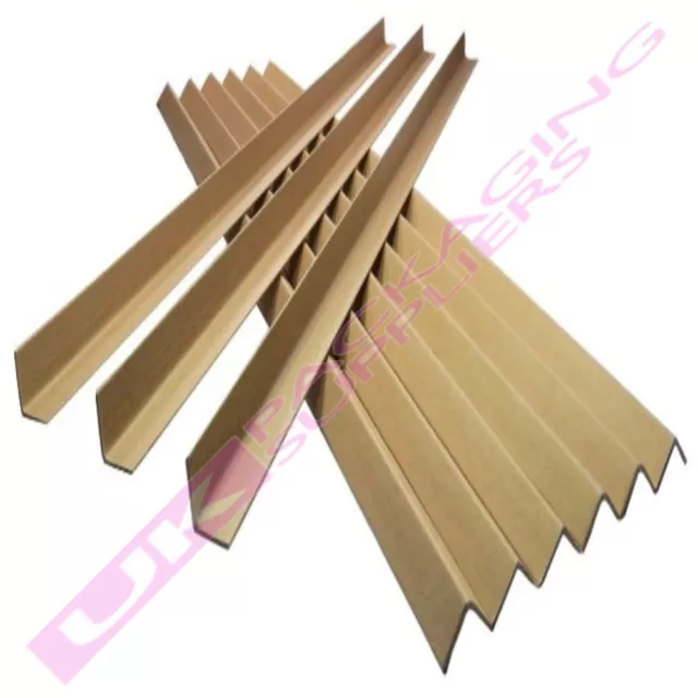 50 STRONG CARDBOARD 1 METRE PALLET EDGE GUARDS PROTECTORS 35mm L SHAPE  PROFILE