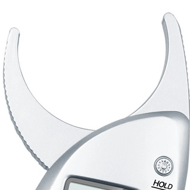 Pinza grasso comoda presa misurazione accurata pinza grasso digitale (argento BST