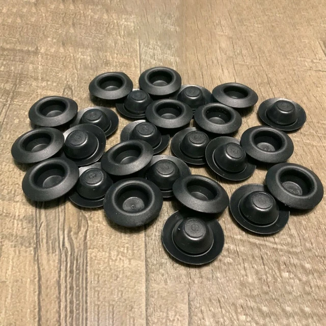 60 pezzi Tappi Universale in Plastica per Lamiere Carrozzeria Auto Nero
