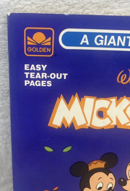 VINTAGE 1987 WALT Disney???s Mickey Mouse Golden Giant Coloring Book ??6.