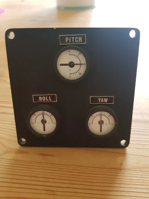 AIRCRAFT ELECTRICAL INDICATOR Pitch Roll & Yaw £70.00 - PicClick UK