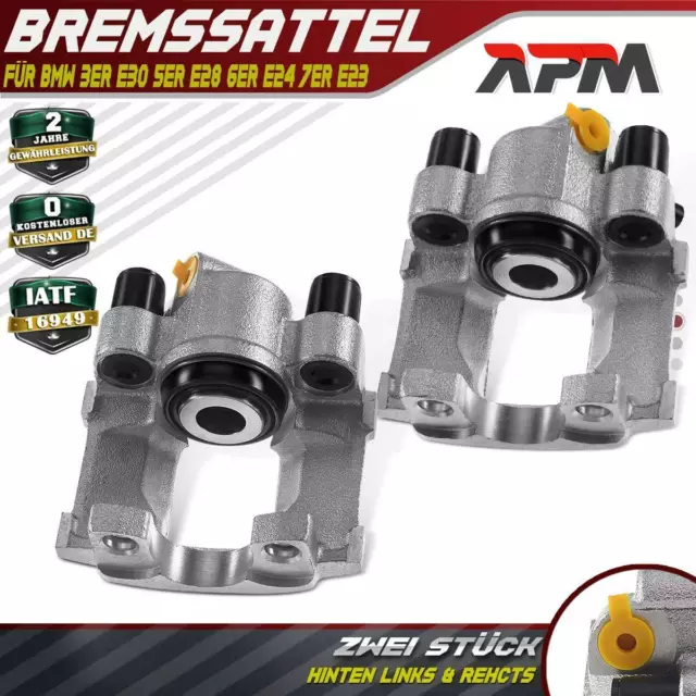 2x Bremssattel Bremszangen hinten L+R für BMW 3er E30 5er E28 6er E24 7er E23