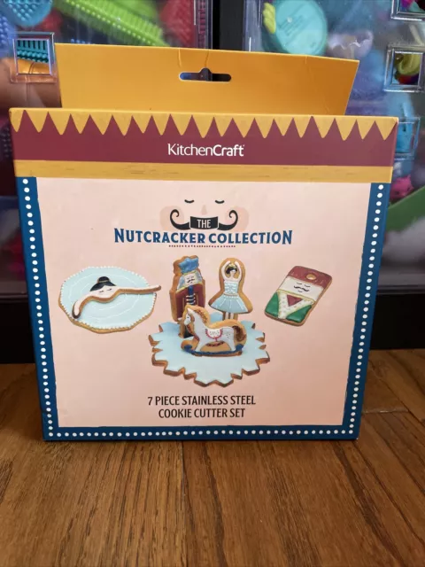 KitchenCraft The Christmas Nutcracker Collection Gift Boxed 7 Cookie Cutters New