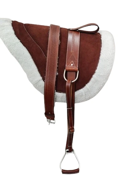 Tapis De Selle Anglais Sans Arbre A&M Reitsport - Marron - 57