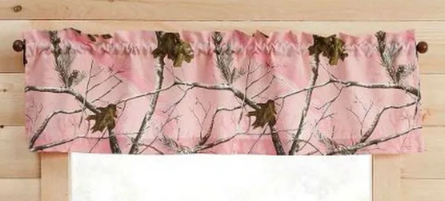 Realtree AP 14x60 Pink Valance Camo Curtain Lodge Cabin Camp Hunting