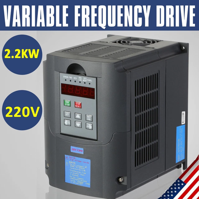 2.2KW 3HP FREQUENCY Inverter Variable Frequency Driver VFD VSD Control ...
