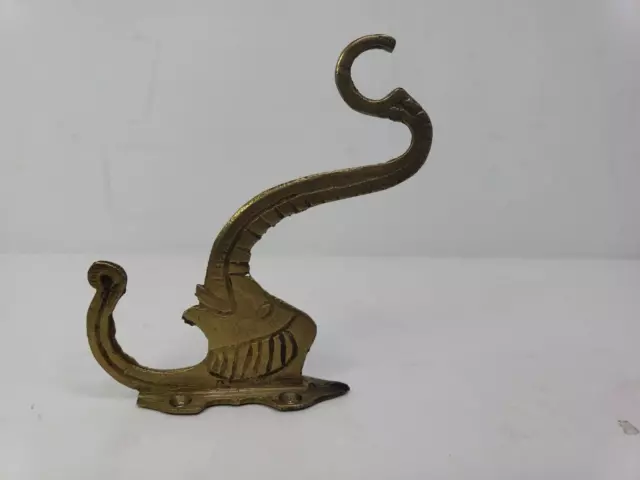 Vintage Brass ELEPHANT Wall Double Hook Coat Hanger - India