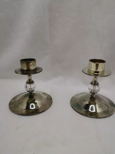 Pair Of Candle Holders Vintage Silver Plated, Decorative Candlesticks ✨✨With Box