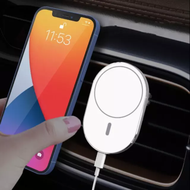 chargeur téléphone voiture avec support magnétique sans fil charge rapide 15 W