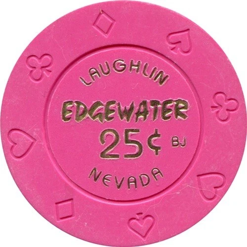 25¢ Edgewater Casino Chip (V8383) - Laughlin, Nevada