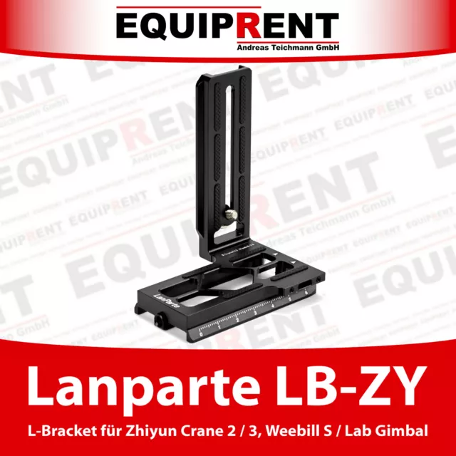 Lanparte LB-ZY L-Bracket für Zhiyun Crane 2, 3, Weebill S, Lab Gimbal EQG85
