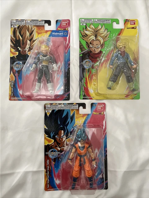 BanDai Dragonball Evolve (3) Figure set SSG Goku, SS Trunks & SS Vegeta (NEW)