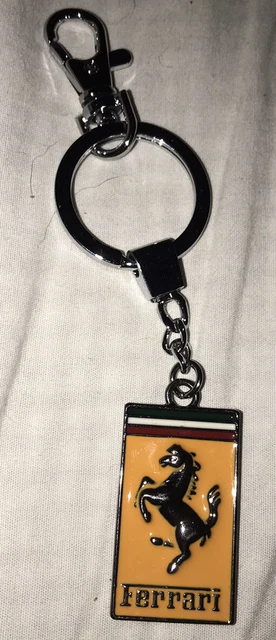 Ferrari Authorized Key Chain  Vintage Enameled Double Sided