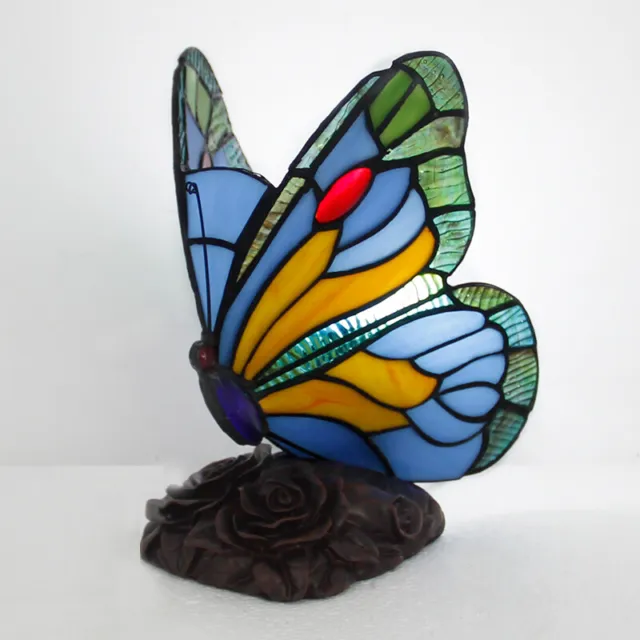 Table Lamp Butterfly Tiffany Style Stained Glass Lamp Bedside Lamp