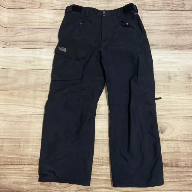 Men's The North Face HyVent Ski Snowboard Pants Black Size Large Cargo Pocket