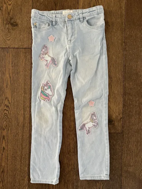 Target Girls Tutu & Tambourines Size 6 Unicorn Sparkle Sequin Blue Jeans