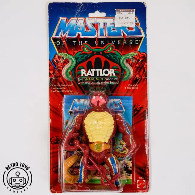 Masters Of The Universe Vintage RATTLOR 1985 NEU & OVP MOC MotU + SORA CASE