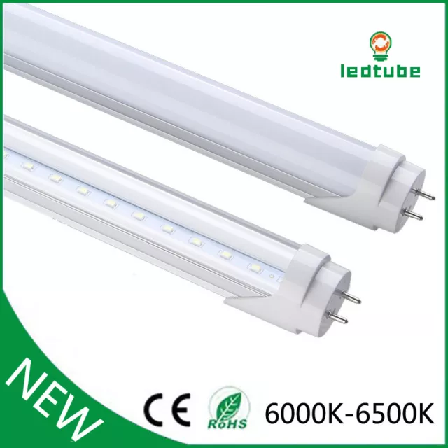 10-100 PACK LED G13 4FT 4 Foot T8 Tube Light Bulbs 22W 6000K MILKY OR CLEAR LENS