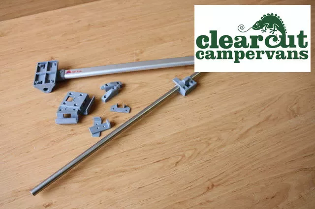 Campervan Table Rail Set & Brackets & Folding Table Leg, Motorhome/Caravan