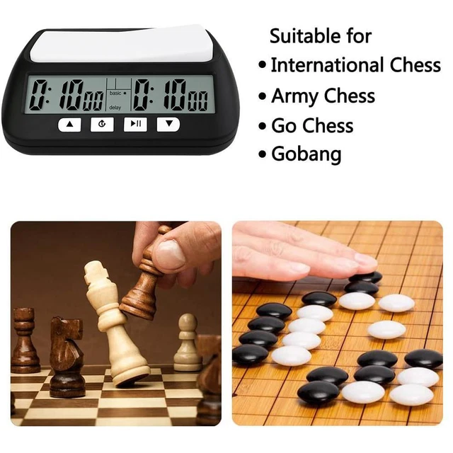Orologio Scacchi Professionale Digitale - Timer Portatile Con Conto Alla Rovescia E Allarme Per Giochi Da Tavolo