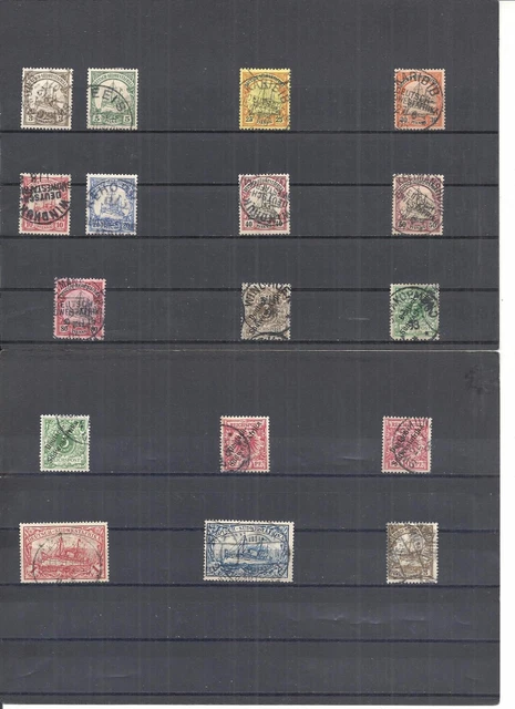 Deutsch-Südwestafrika 1901, Einzelmarken Auswahl aus MiNrn: 1 - 32 o,gestempelt