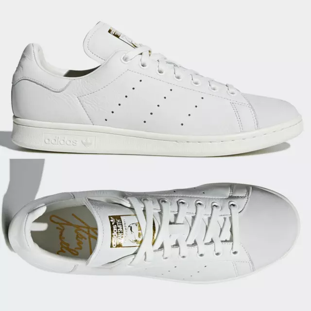 ADIDAS ORIGINALS STAN Smith pelle premium oro bianco TAGLIA 5 5 5