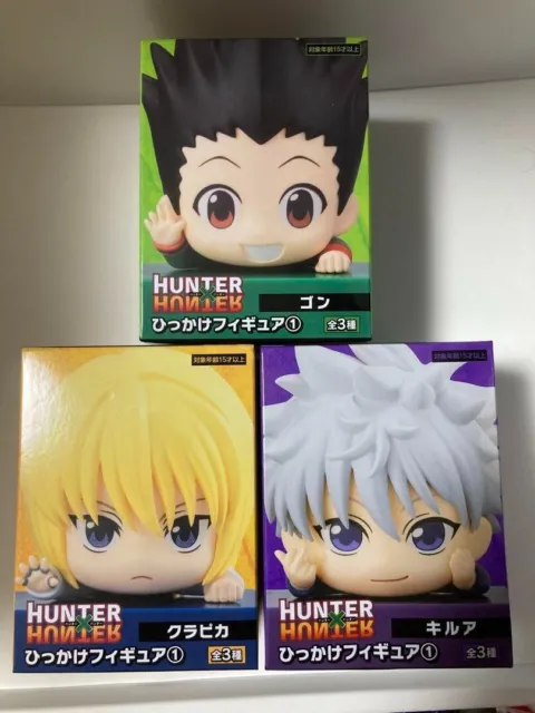 Set of 3 Hunter x Hunter Gon Kurapika Killua Hook Hikkake Figure vol.1 FuRyu