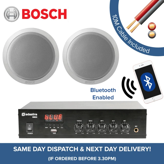 BOSCH BLUETOOTH MUSIC System for Cafe, Restaurant, Shop Amp + Ceiling