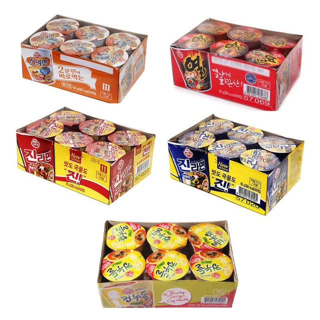 KOREAN POPULAR NOODLE Ramyun OTTOGI Cup Ramen 6pack Collection £40.99