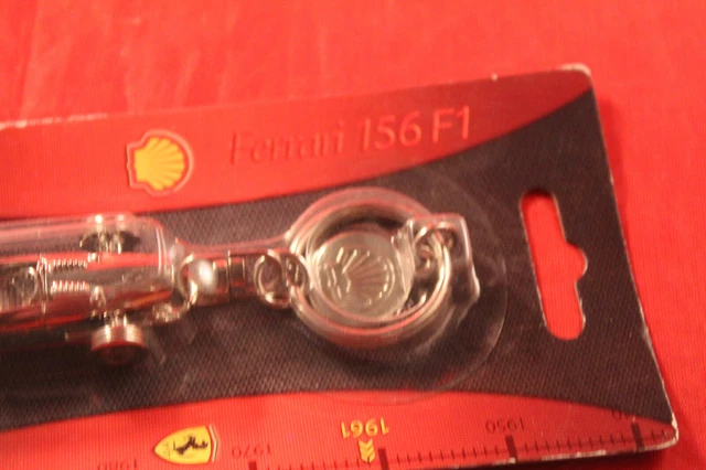 Ferrari Keyring Vtg Official 1961 156 F1 Model By Shell Nos