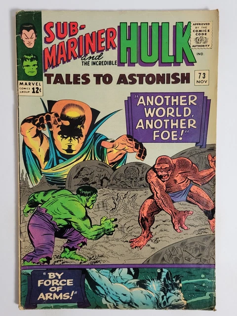 TALES to ASTONISH #73 (VG) 1965 THE LEADER APPEARANCE! SUB-MARINER! HULK! SILVER