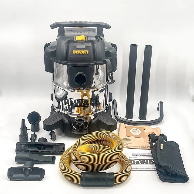 DEWALT PORTABLE WET Dry Vacuum 10 Gallon Stainless Steel on Wheels