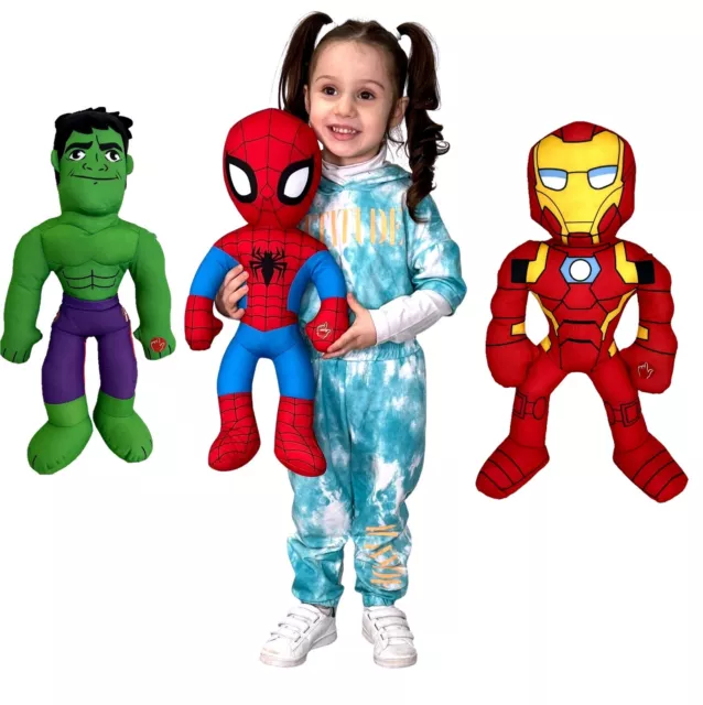 Hulk Spiderman Ironman 53cm Peluche Original Marvel Avec Son