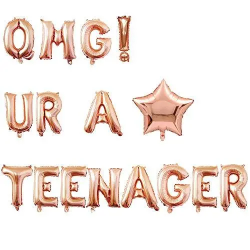 13th Birthday Banner for Girl OMG UR A TEENAGER Birthday Party Bunting