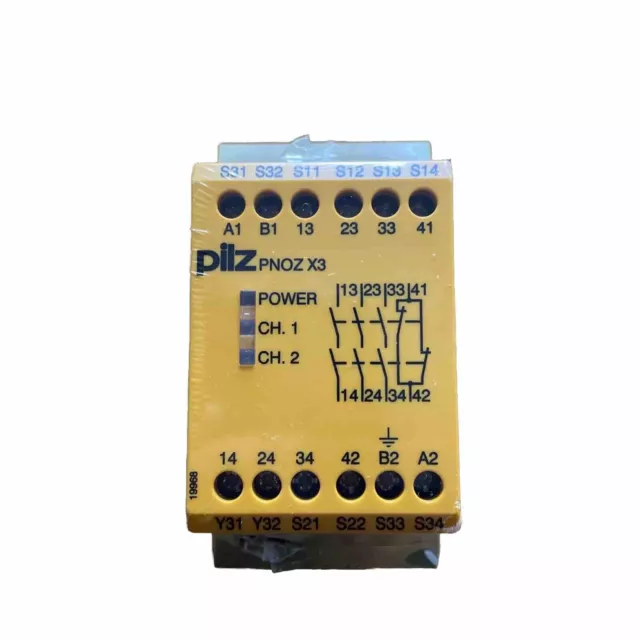 Pilz PNOZ X3 Safety Relay 24v AC/DC 3n/o 1 n/c 1so 774310