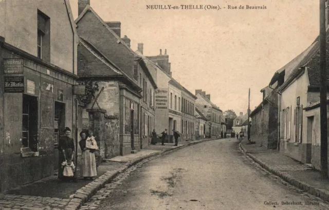 CPA 60 - NEUILLY EN THELLE (Oise) - Rue de Beauvais (small animation)